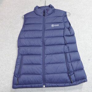 EAB Womens Vest Medium Blue Down Filled Full Zip Puffer
